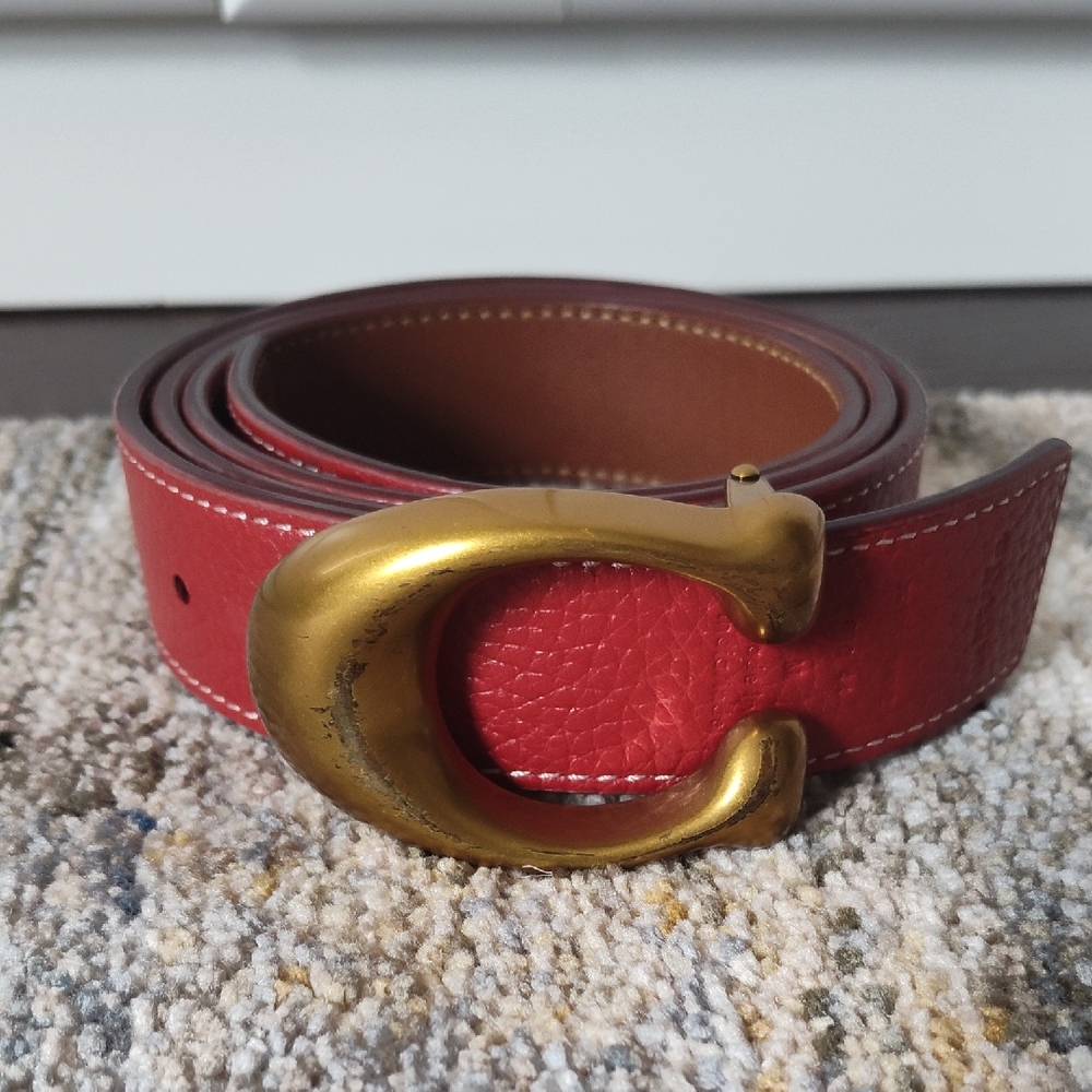 Coach Leather Belt